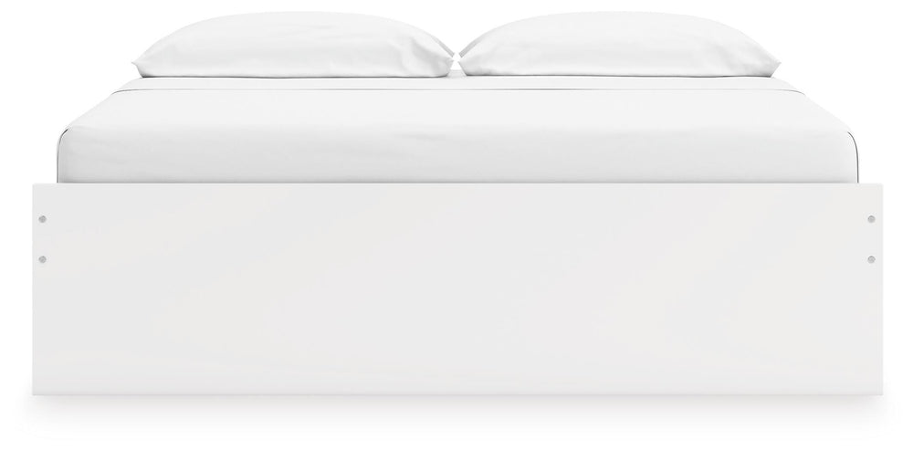 Onita King Platform Bed with 1 Side Storage - White (5)