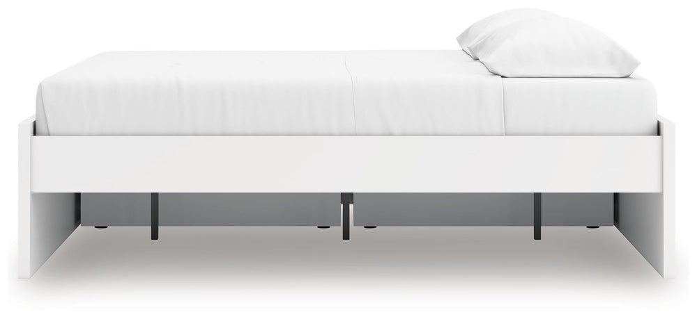 Onita King Platform Bed with 1 Side Storage - White (9)