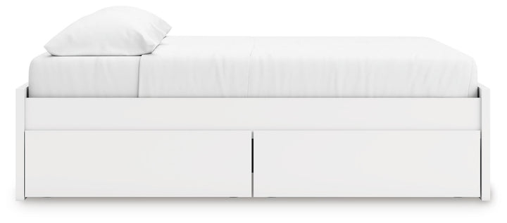 Onita King Platform Bed with 1 Side Storage - White (7)