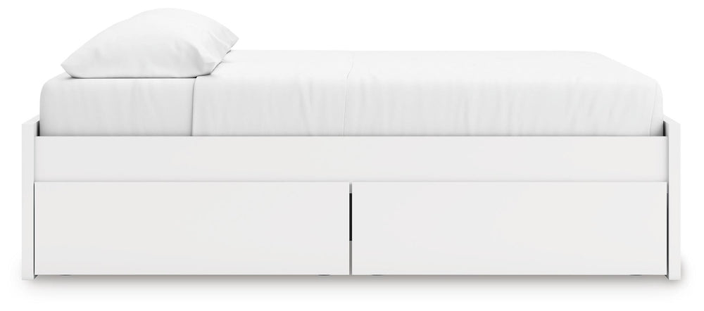 Onita King Platform Bed with 1 Side Storage - White (7)