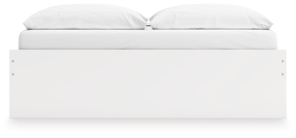 Onita King Platform Bed with 2 Side Storage - White (8)