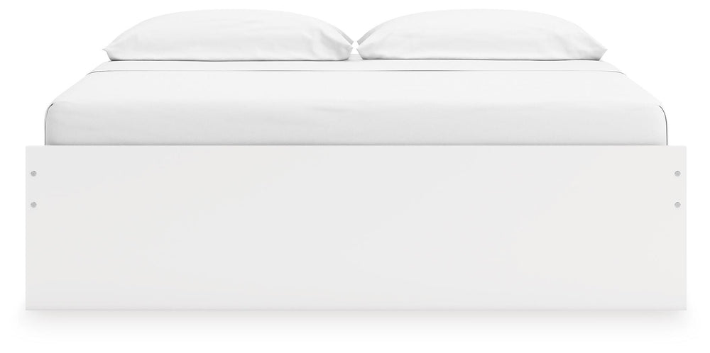 Onita King Platform Bed with 2 Side Storage - White (5)