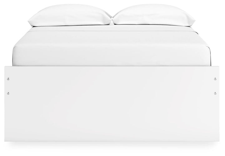 Onita Full Platform Bed with 1 Side Storage - White (6)