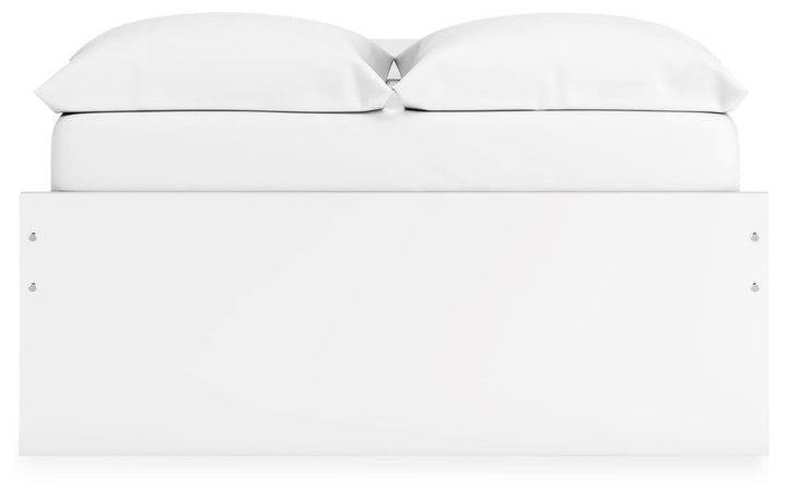 Onita Full Platform Bed with 2 Side Storage - White (7)