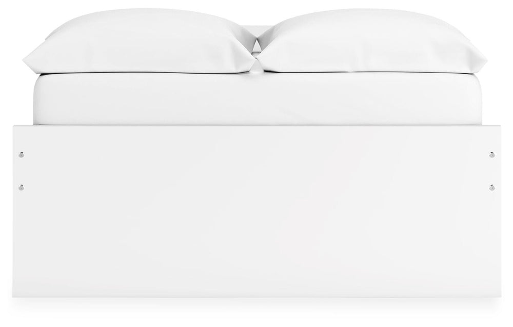 Onita Full Platform Bed with 2 Side Storage - White (7)