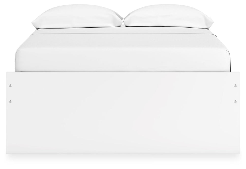 Onita Full Platform Bed with 2 Side Storage - White (6)