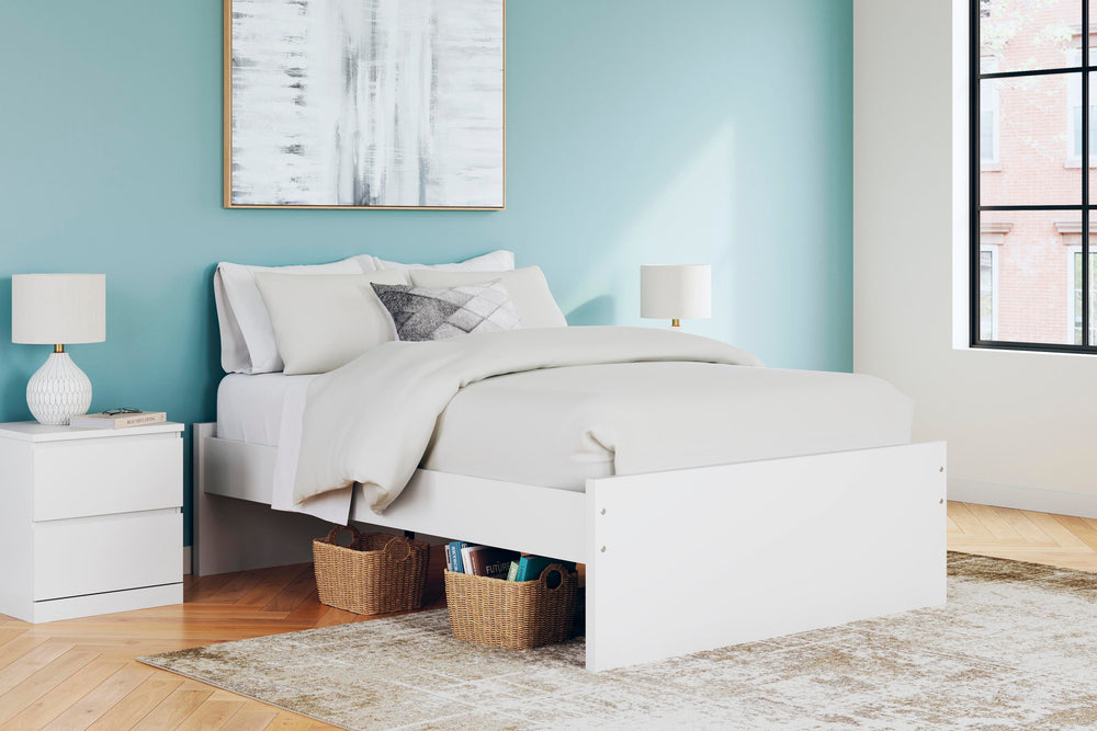 Onita Full Platform Bed - White (2)