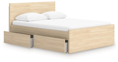 Onita Queen Panel Platform Bed with 1 Side Storage
