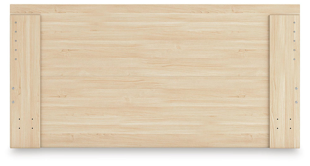 Onita Queen Panel Platform Bed - Light Brown (7)
