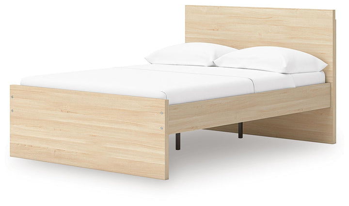 Onita Full Panel Platform Bed - Light Brown (5)