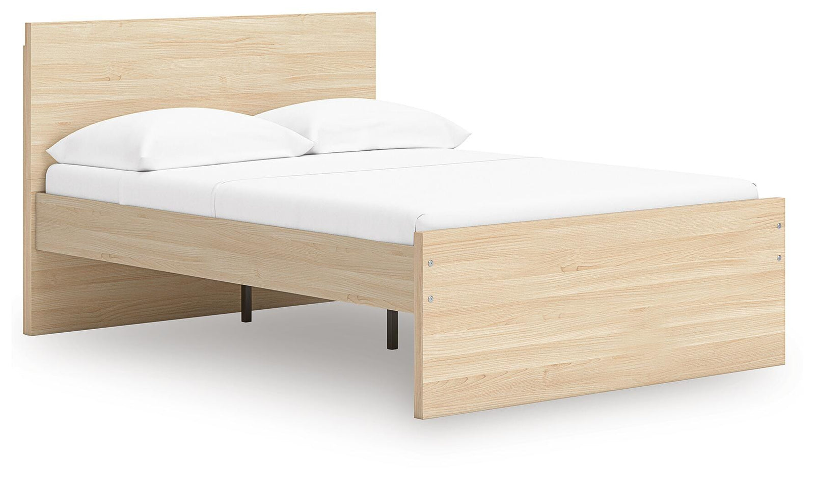 Onita Full Panel Platform Bed - Light Brown (1)