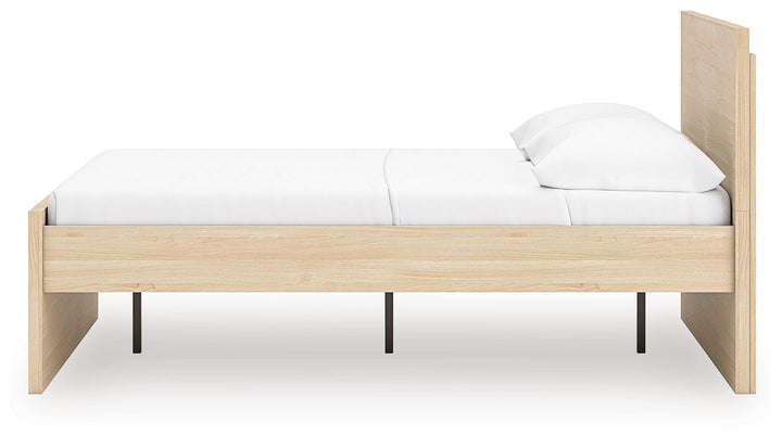 Onita Full Panel Platform Bed - Light Brown (8)
