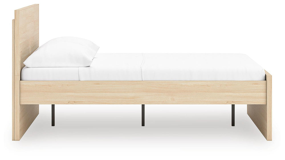Onita Full Panel Platform Bed - Light Brown (6)