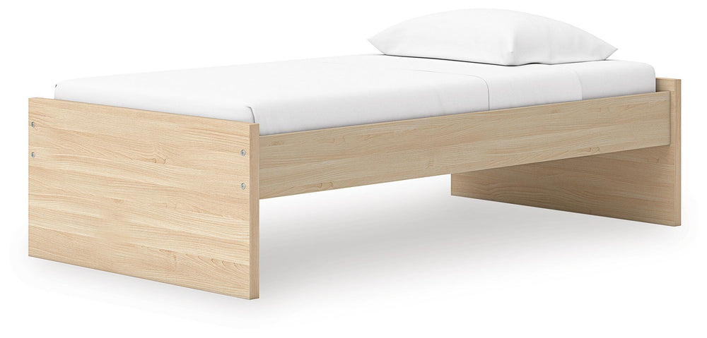 Onita Twin Platform Bed - Light Brown (5)