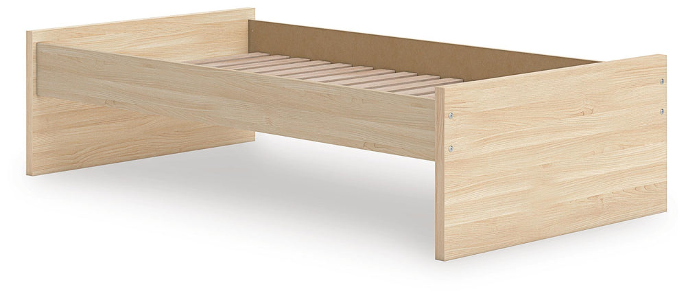 Onita Twin Platform Bed - Light Brown (3)