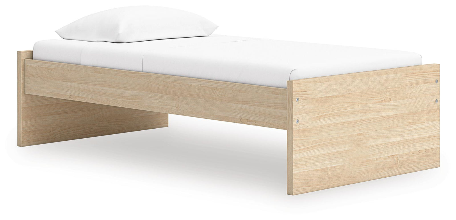 Onita Twin Platform Bed - Light Brown (1)