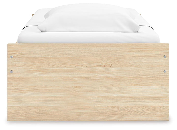 Onita Twin Platform Bed - Light Brown (7)