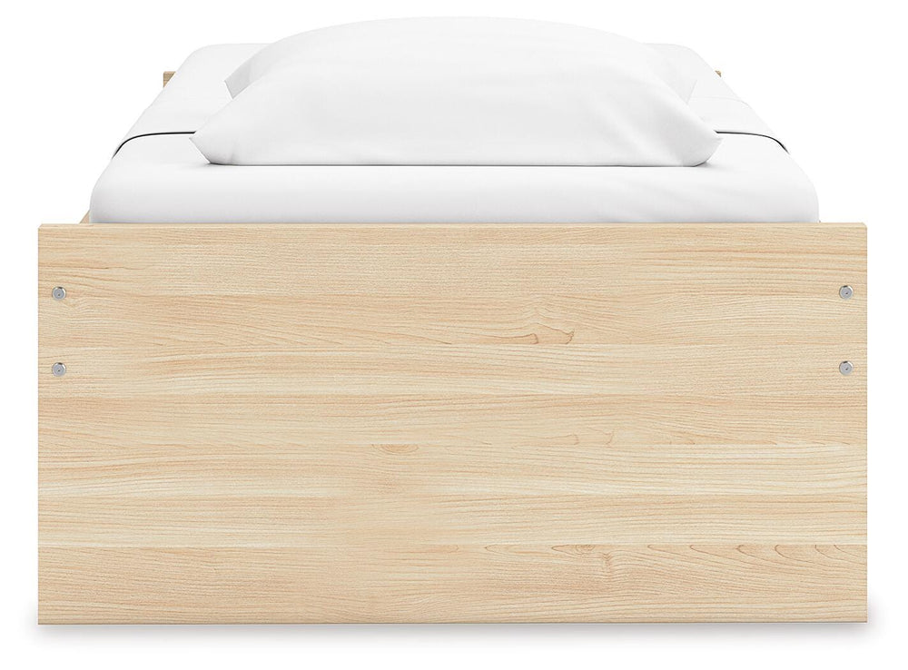 Onita Twin Platform Bed - Light Brown (7)