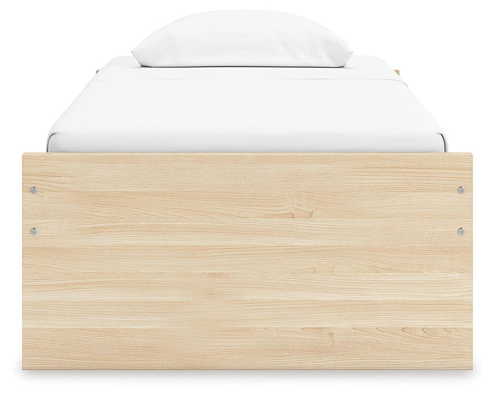 Onita Twin Platform Bed - Light Brown (4)