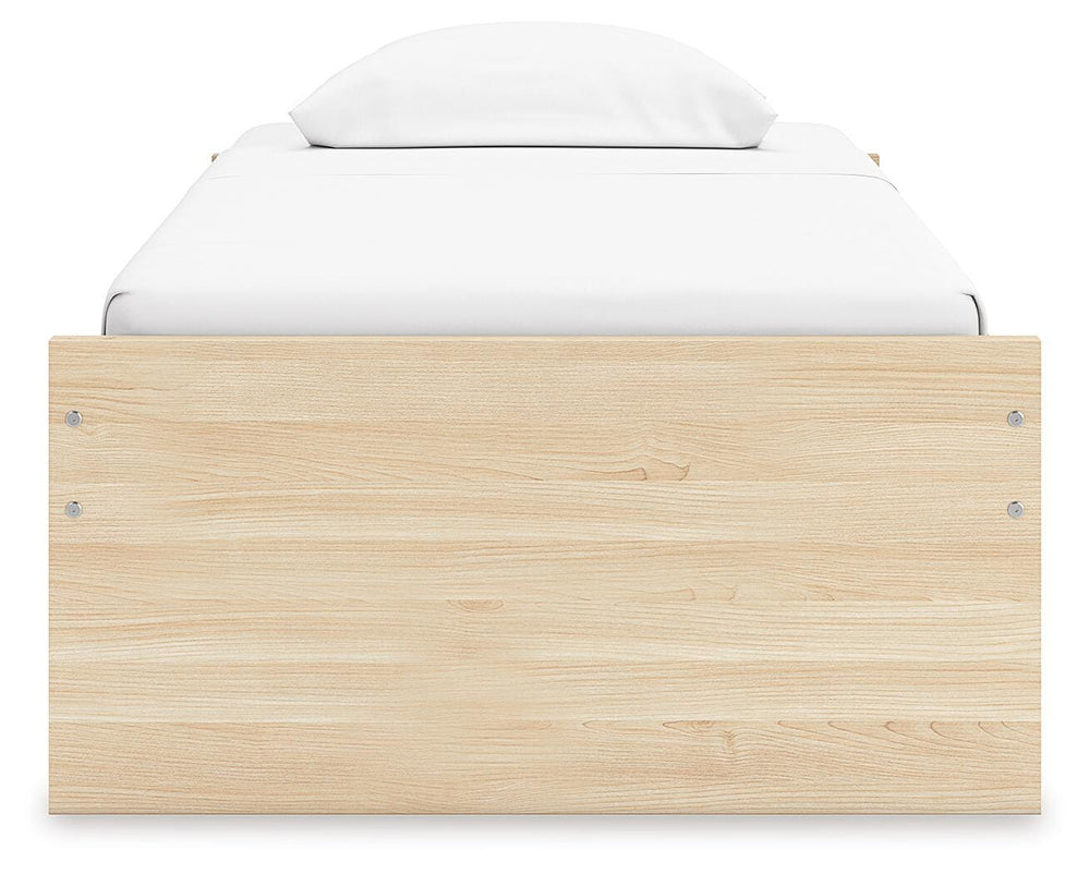 Onita Twin Platform Bed - Light Brown (4)