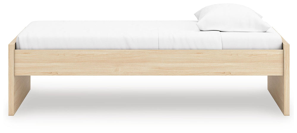 Onita Twin Platform Bed - Light Brown (8)