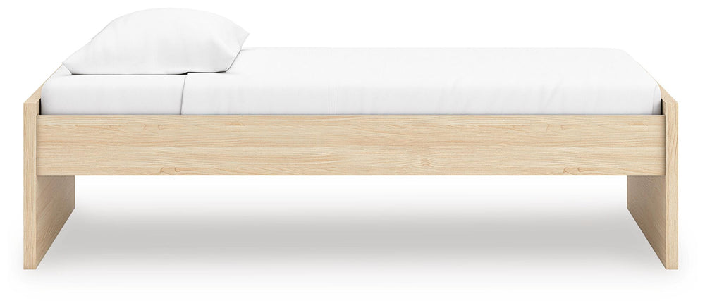 Onita Twin Platform Bed - Light Brown (6)