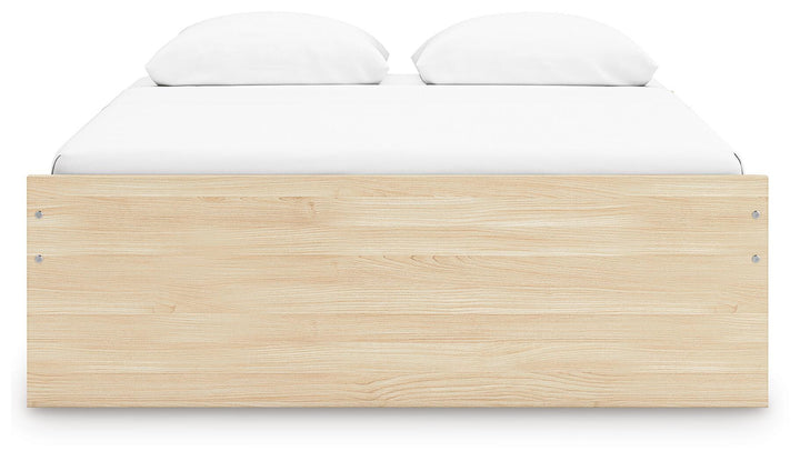 Onita Queen Platform Bed with 2 Side Storage - Light Brown (5)
