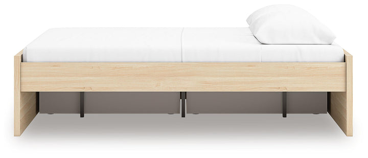 Onita Queen Platform Bed with 2 Side Storage - Light Brown (9)