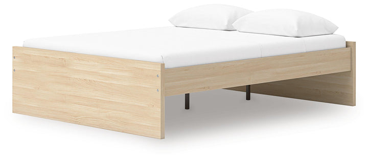 Onita Queen Platform Bed - Light Brown (5)