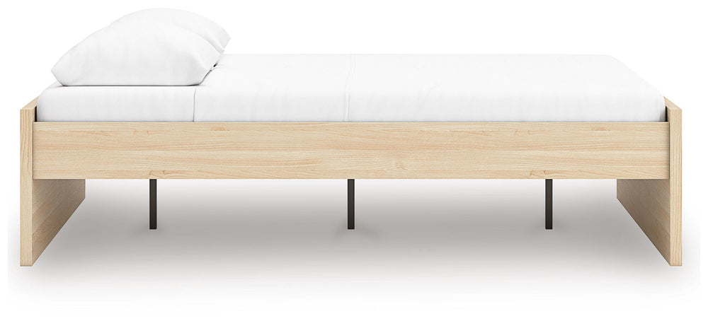Onita Queen Platform Bed - Light Brown (6)