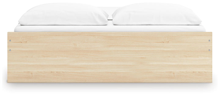 Onita King Platform Bed with 2 Side Storage - Light Brown (8)