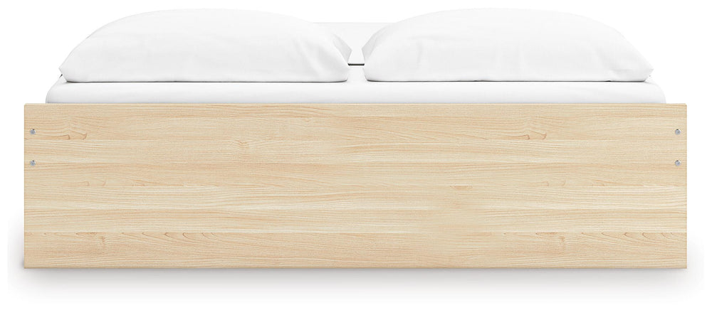 Onita King Platform Bed with 2 Side Storage - Light Brown (8)