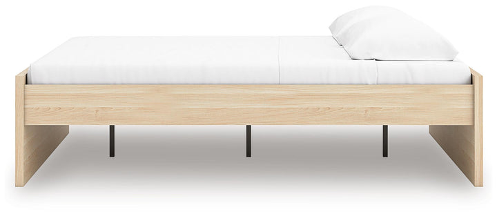 Onita King Platform Bed - Light Brown (8)