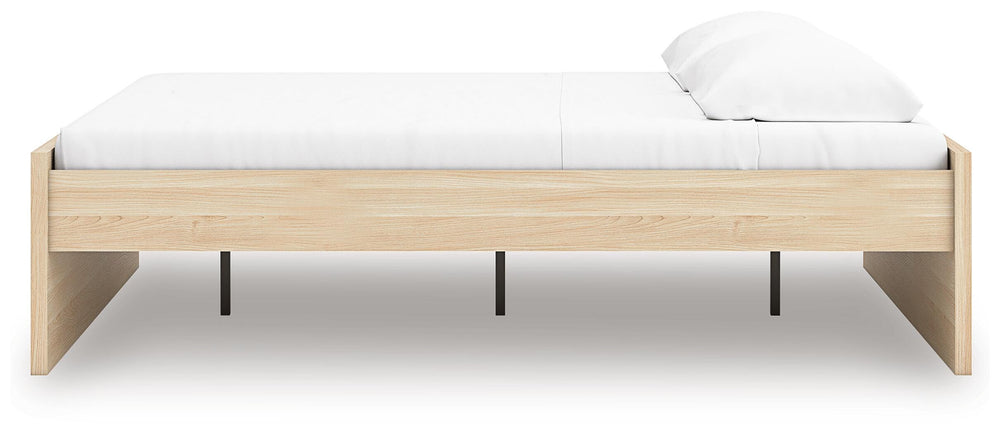 Onita King Platform Bed - Light Brown (8)