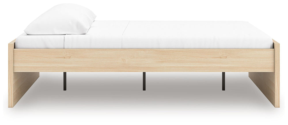 Onita King Platform Bed - Light Brown (6)