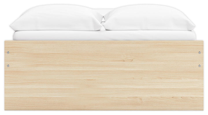 Onita Full Platform Bed with 1 Side Storage - Light Brown (8)