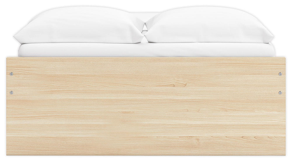 Onita Full Platform Bed with 1 Side Storage - Light Brown (8)
