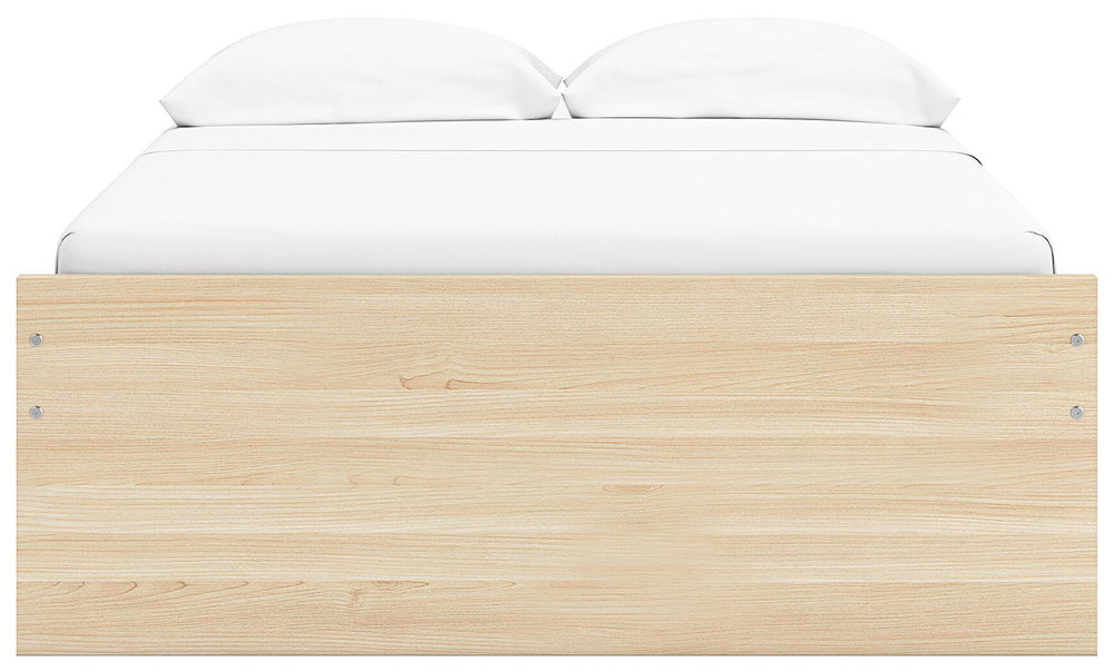 Onita Full Platform Bed with 1 Side Storage - Light Brown (5)