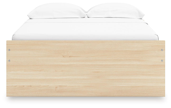 Onita Full Platform Bed with 2 Side Storage - Light Brown (5)