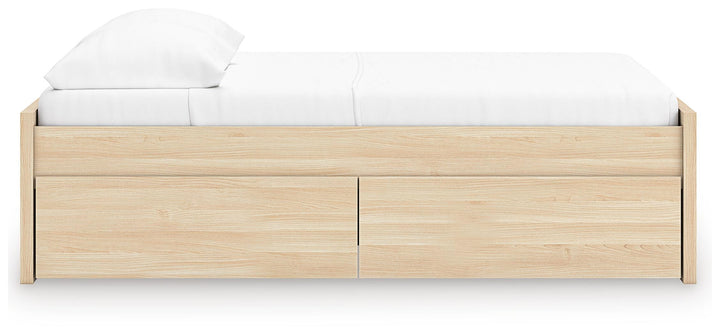 Onita Full Platform Bed with 2 Side Storage - Light Brown (7)