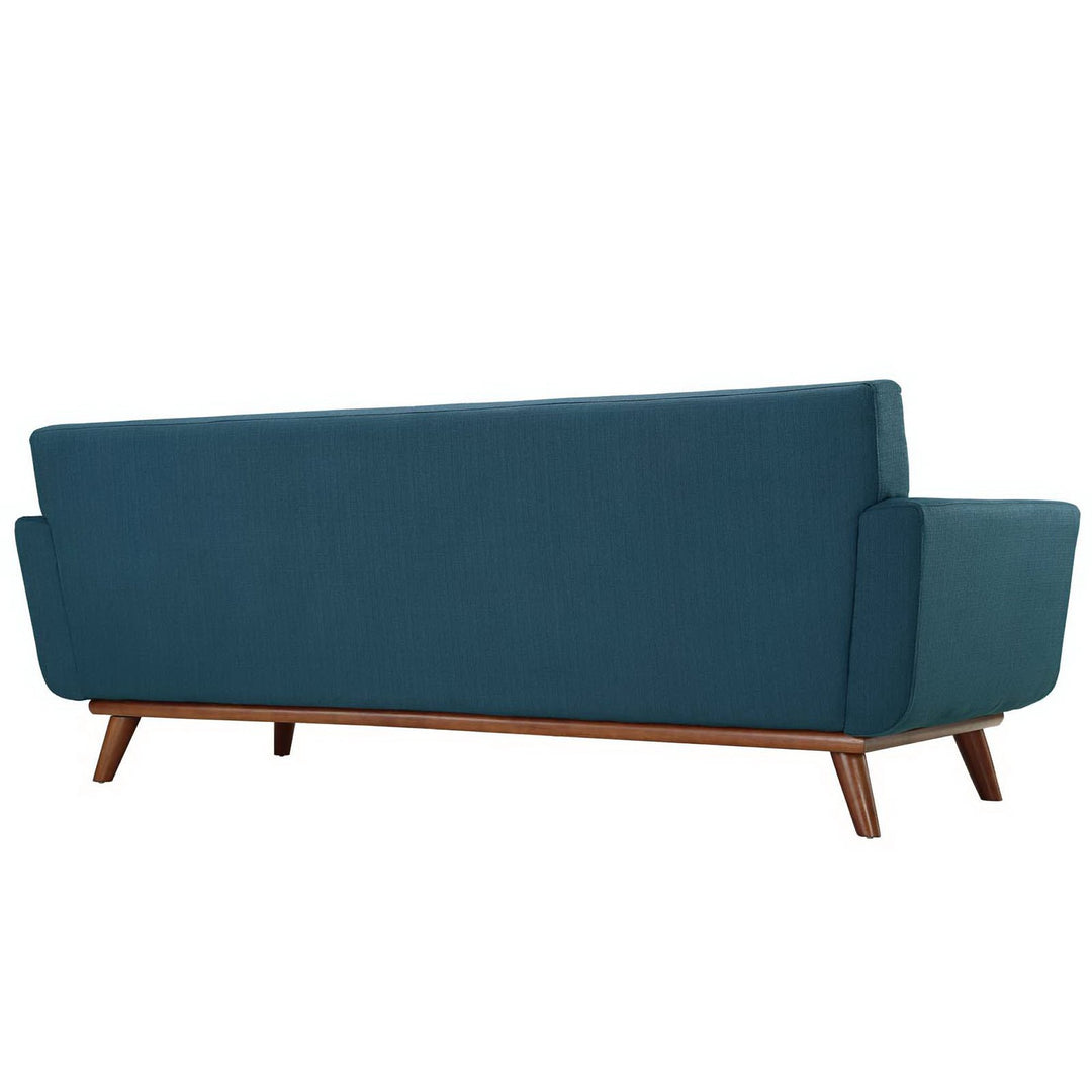 Engage Upholstered Fabric Sofa in Azure