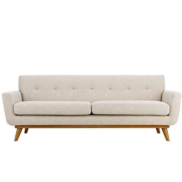 Engage Upholstered Fabric Sofa in Beige
