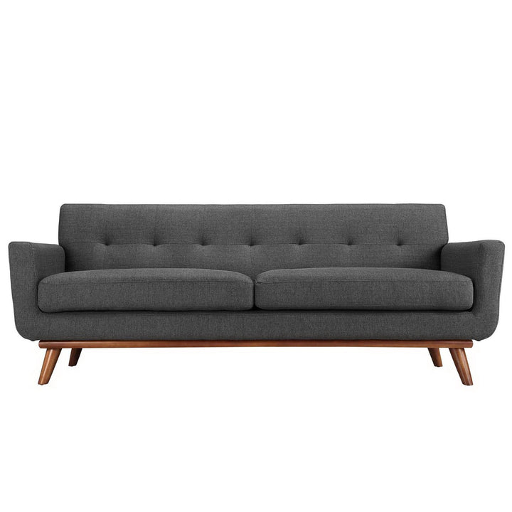 Engage Upholstered Fabric Sofa in Gray