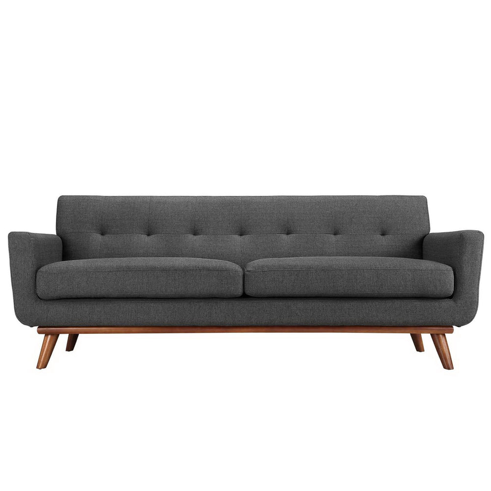 Engage Upholstered Fabric Sofa in Gray