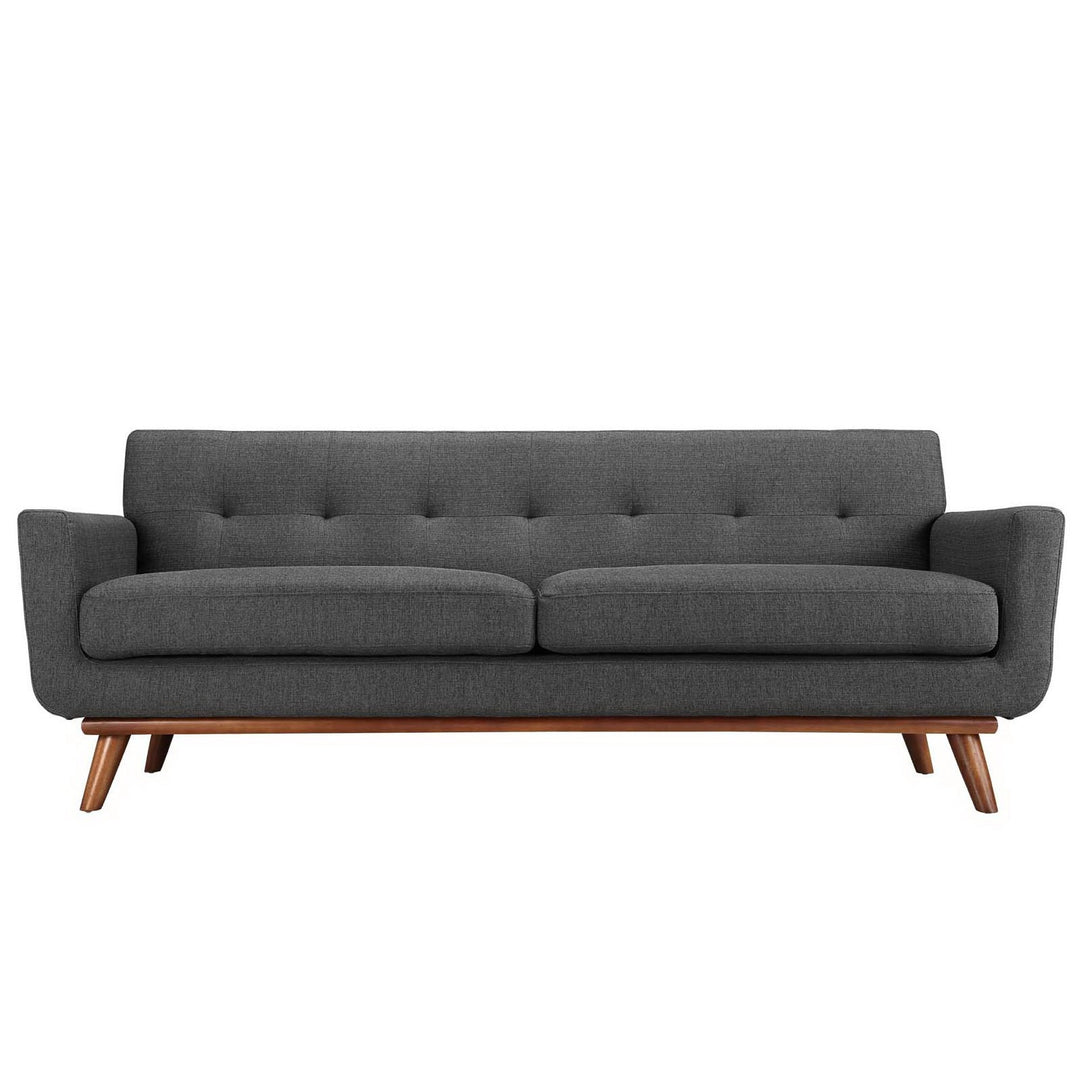 Engage Upholstered Fabric Sofa in Gray