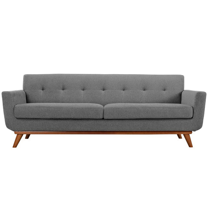 Engage Upholstered Fabric Sofa in Expectation Gray