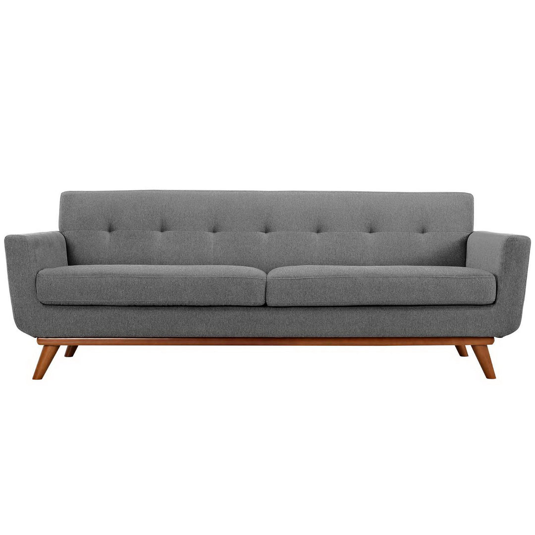 Engage Upholstered Fabric Sofa in Expectation Gray