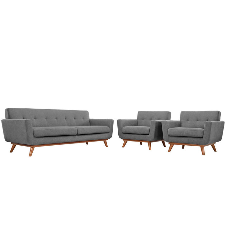 Engage Armchairs and Sofa Set of 3 in Expectation Gray