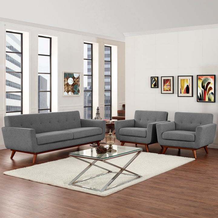Engage Armchairs and Sofa Set of 3 in Expectation Gray