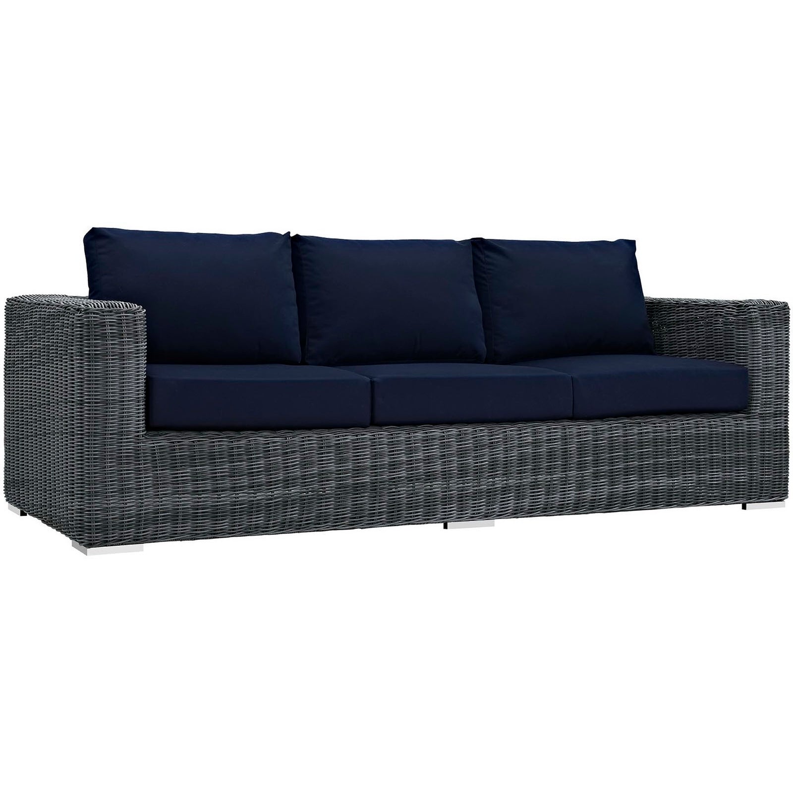 Summon Outdoor Patio Sunbrella® Sofa in Canvas Navy